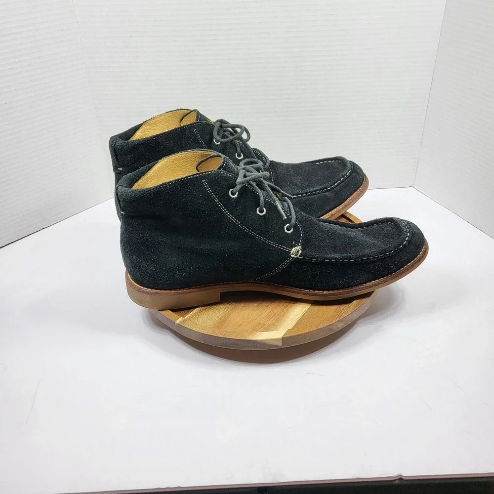 UGG Men's Leighton Chukka Boots 1000715 Black Suede Leather Lined Size 13‎ US